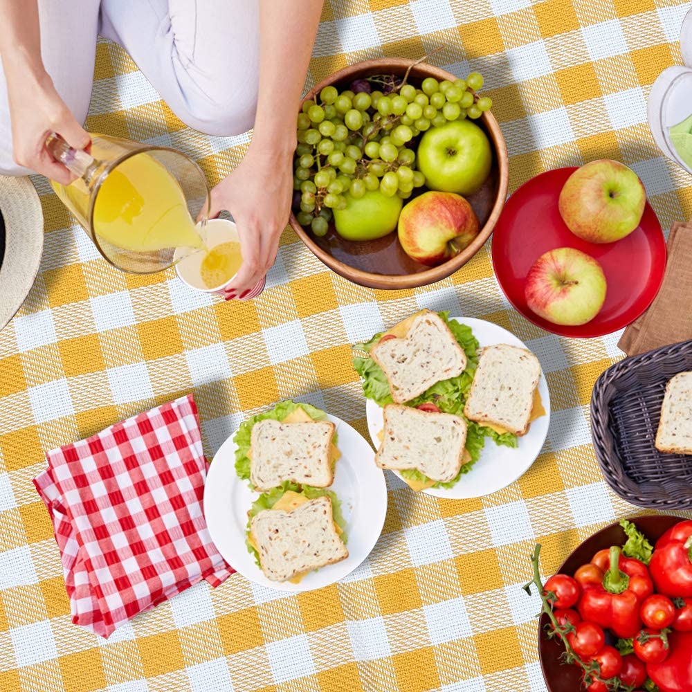 Sonnewelt Picknickdecke wasserdicht tragbar (200×200cm)