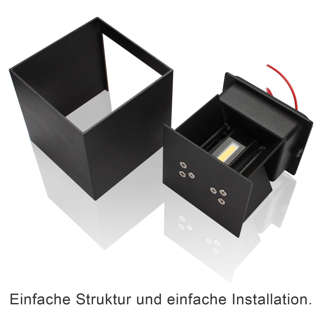 Sonnewelt LED Wandleuchte Wasserdicht Außen 7W/12W