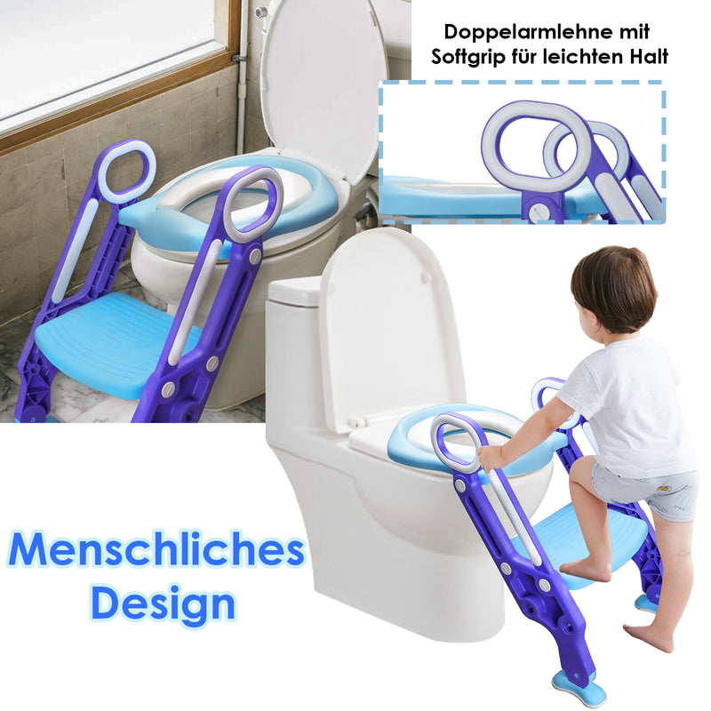 Sonnewelt Toilettentrainer mit Treppe Kinder Lerntöpfchen