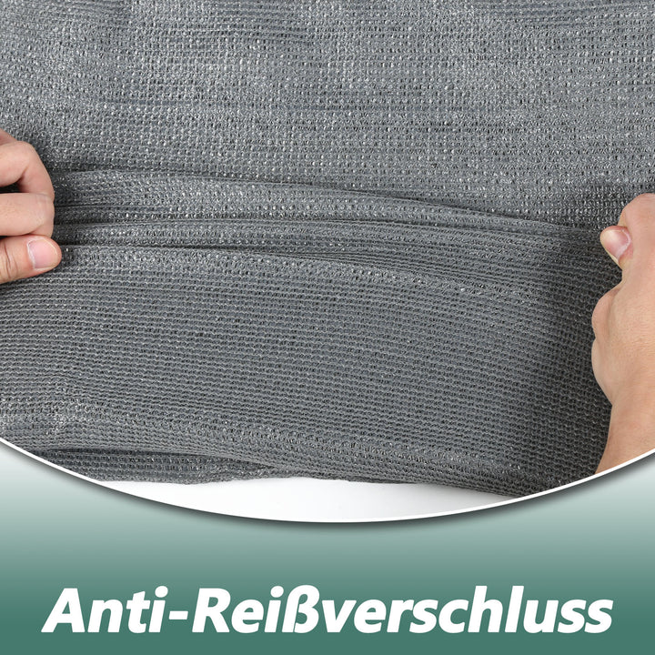 Sonnewelt Sichtschutz HDPE Windschutz Schattennetz Grün/Grau
