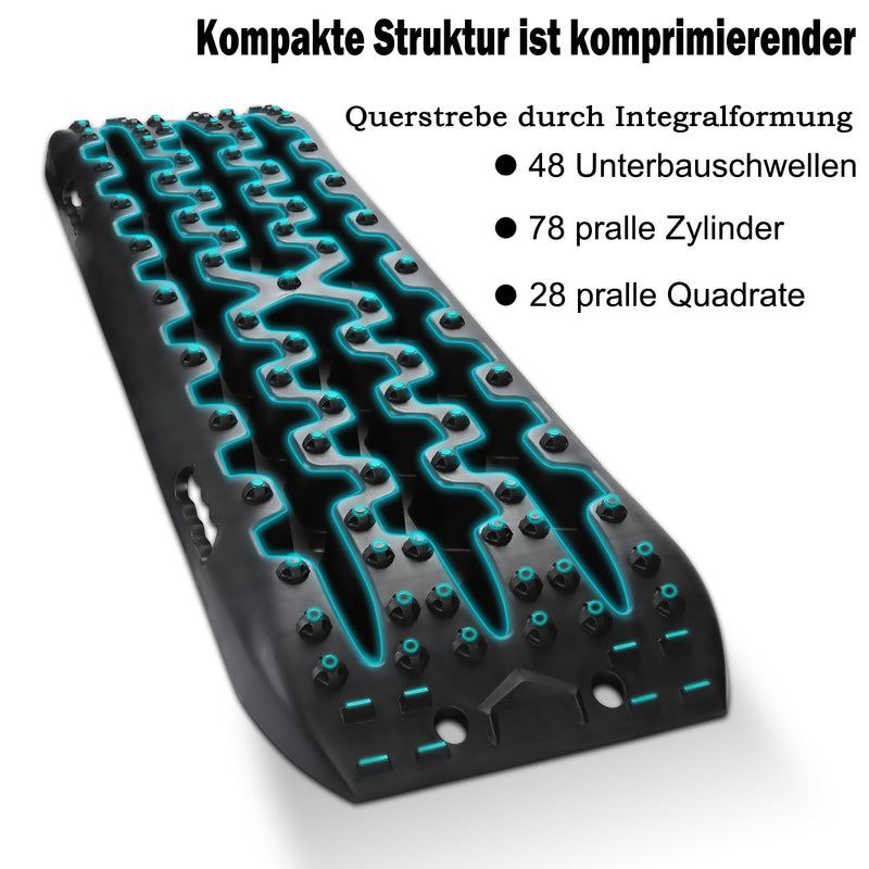 Sonnewelt Anfahrhilfe Recovery Board Offroad Tracks 2 Stück