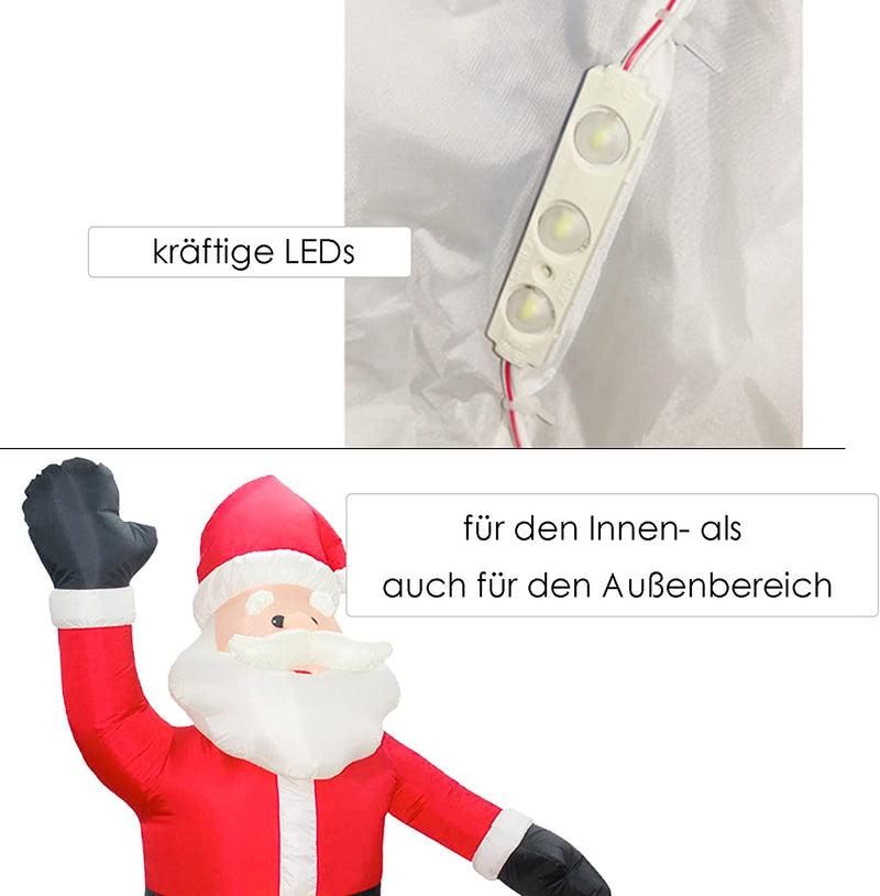 Sonnewelt 240cm Aufblasbarer Weihnachtsmann