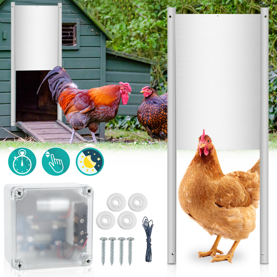 Sonnewelt Automatic Chicken Door with Light Sensor and Time Control