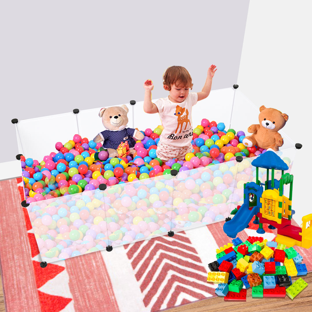 Sonnewelt Free-Range Enclosure Plastic for Small Animals 12 Pieces
