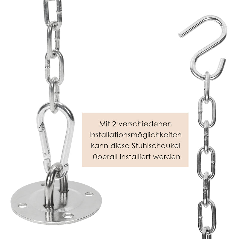 Sonnewelt Hängesessel mit 2 Kissen