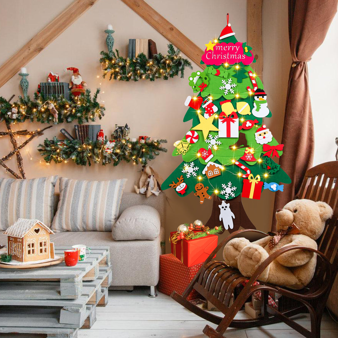 Sonnewelt Filz LED Weihnachtsbaum 105cm DIY