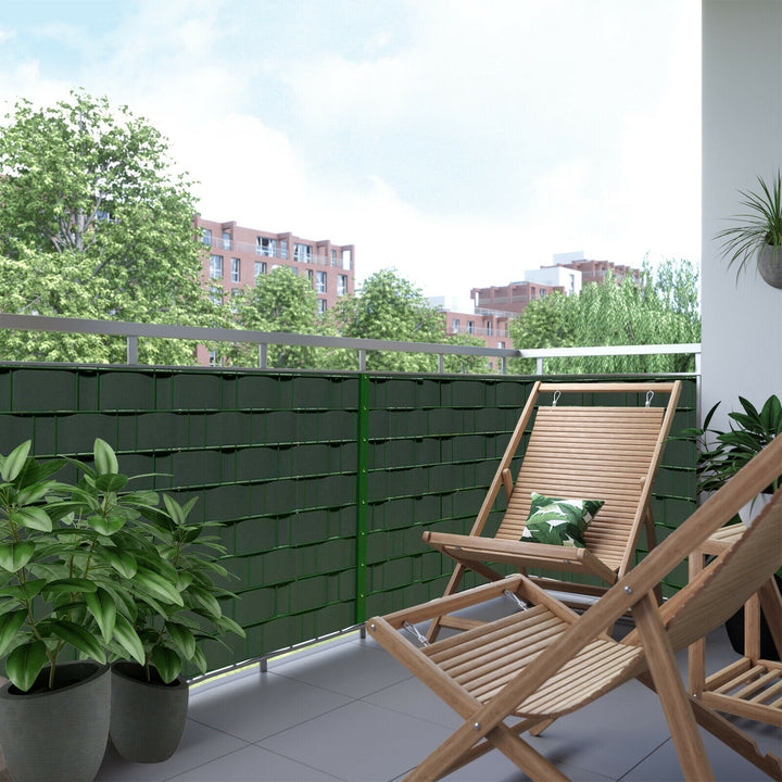 Sonnewelt PVC Sichtschutzstreifen Grün UV-bestädig 10X
