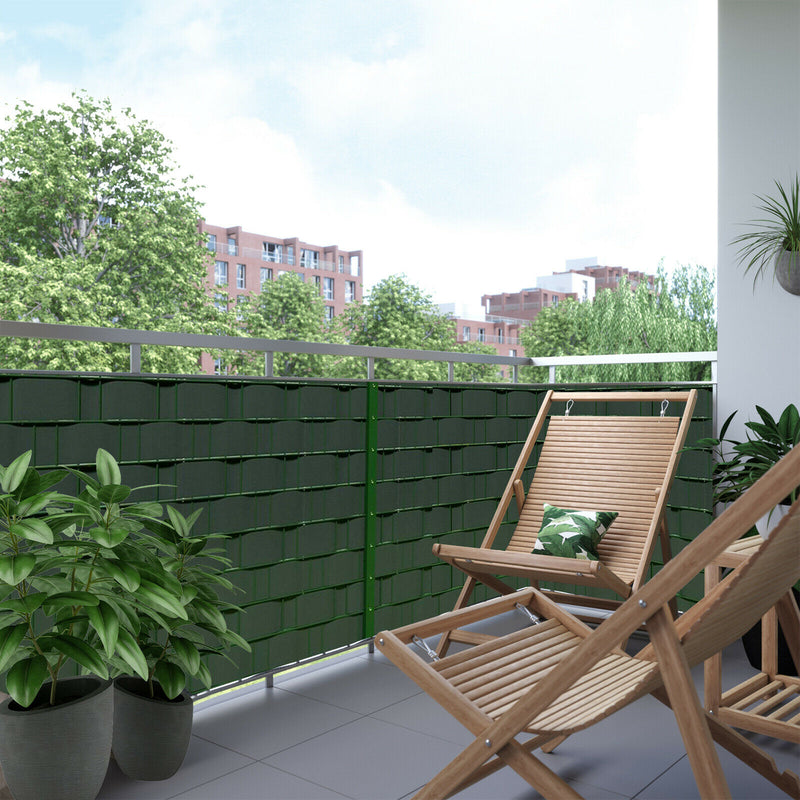 Sonnewelt PVC privacy strips green UV-resistant 10X