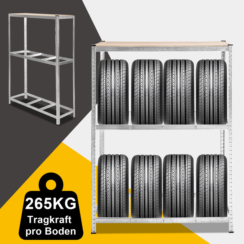 Sonnewelt Reifenregal Metallregal Verzinkt 8 Reifen