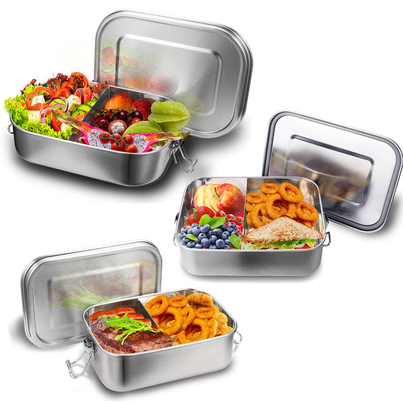 Sonnewelt Brotdose frei BPA Lunchbox Edelstahl 800/1200/1400ml