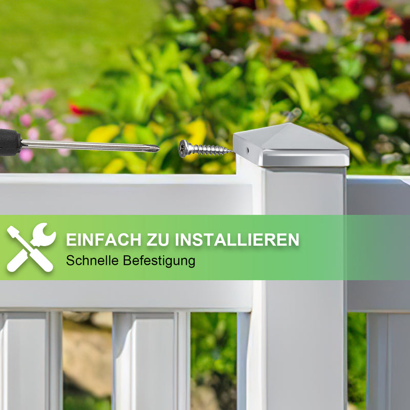Sonnewelt Pfostenkappe 10 Stück mit Schrauben