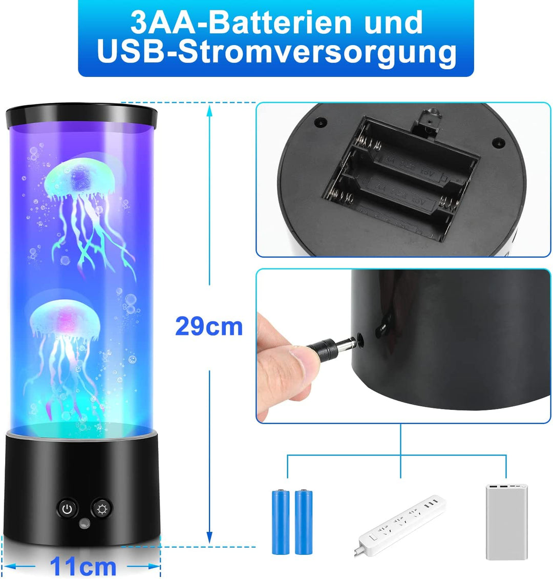 Sonnewelt Quallenlampe Jellyfish Lamp RGB  mit Fernbedienung