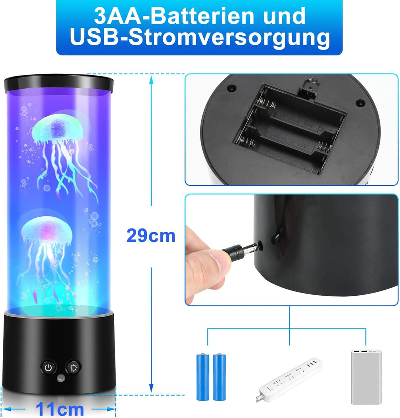 Sonnewelt Quallenlampe Jellyfish Lamp RGB  mit Fernbedienung