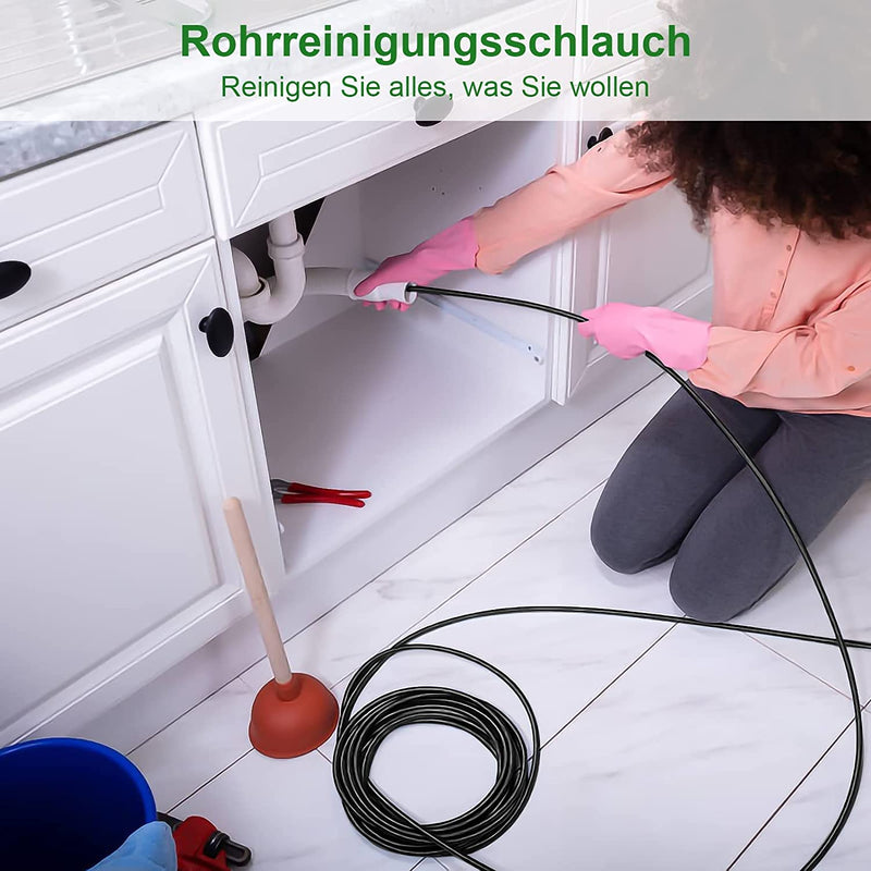 Sonnewelt Rohrreinigungsschlauch 10m-30m 180 bar