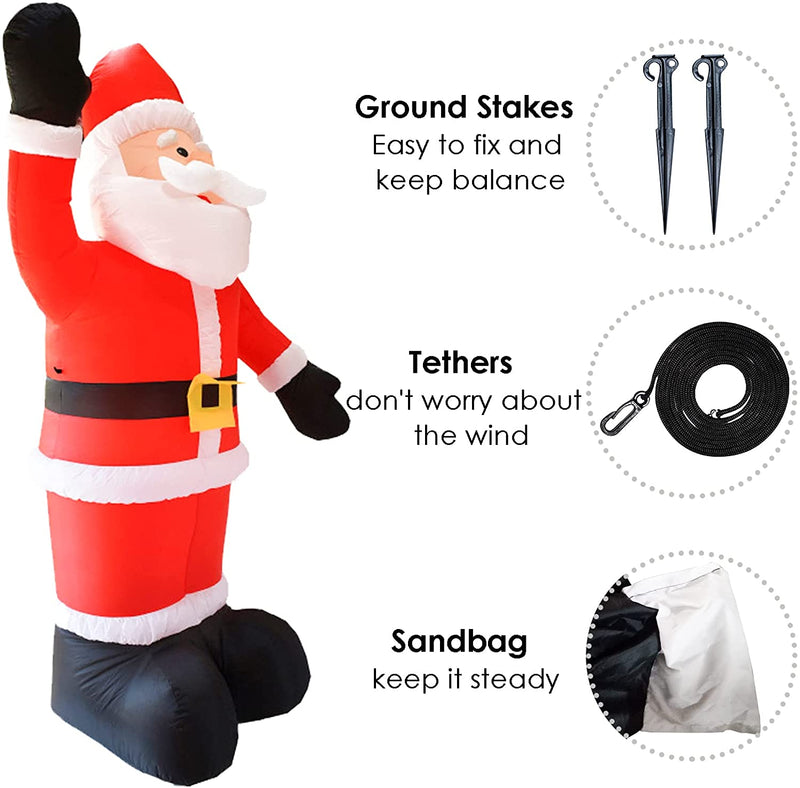 Sonnewelt 240cm Aufblasbarer Weihnachtsmann