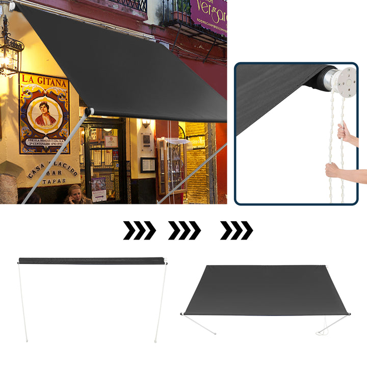 Sonnewelt Einziehbar Markisen Spannmarkise