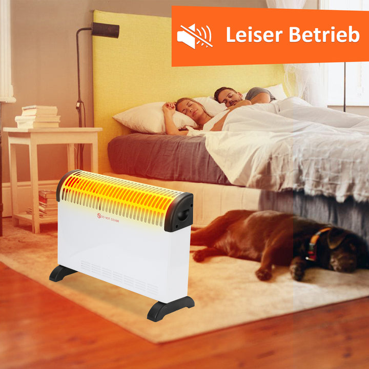 Sonnewelt 2000W Elektroheizung Konvektor Heizung mit Thermostat