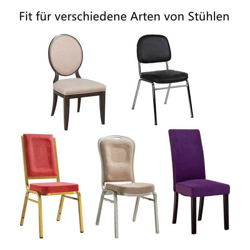 Sonnewelt Universell Stuhlhussen Elastik Weiß
