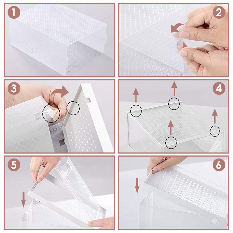 Sonnewelt Schuhbox mit 6-8 Boxen Stapelbar