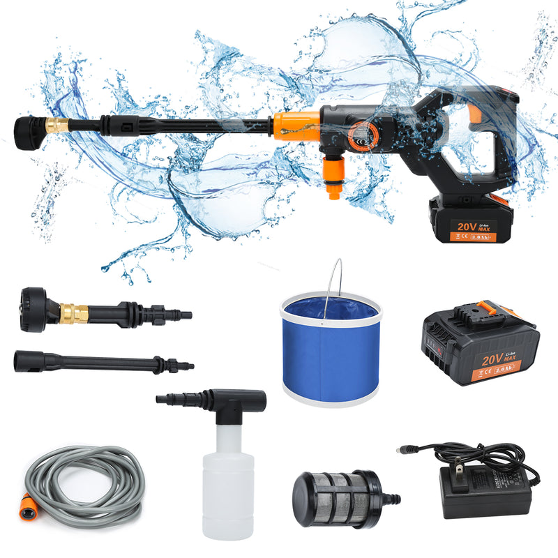 Sonnewelt Akku Hochdruckreiniger Tragbarer 20V Max 435 PSI