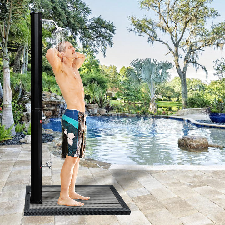 Sonnewelt WPC base plate for pool shower anti-slip