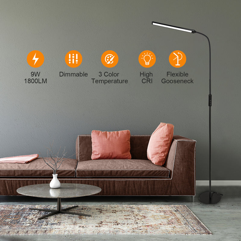 Sonnewelt Dimmbar Stehlampe 9W mit Fernbedienung