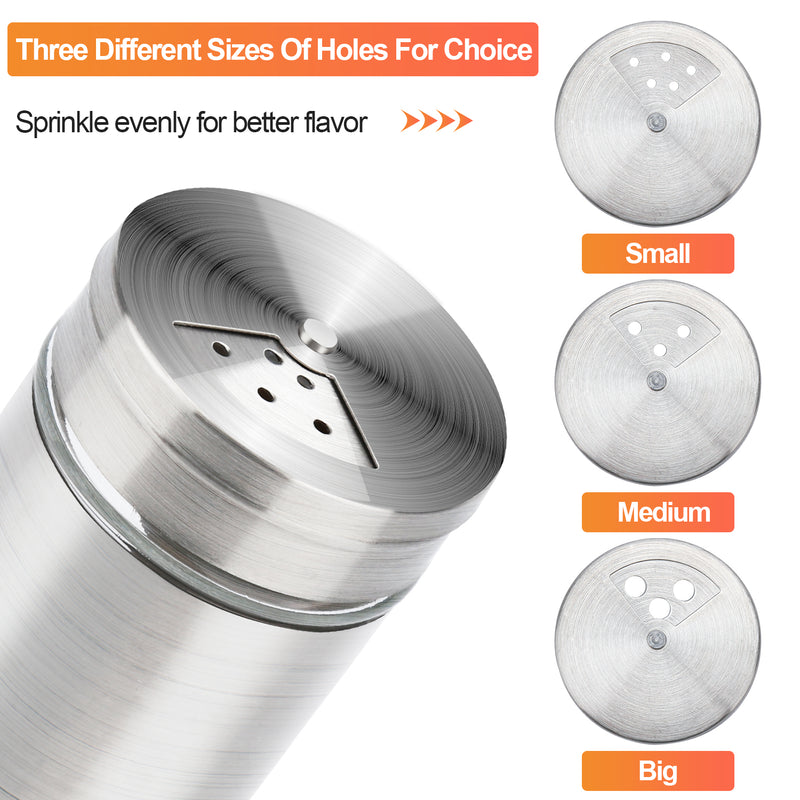 Sonnewelt spice jars set of 12 stainless steel