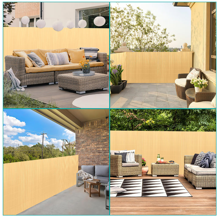 Sonnewelt PVC Sichtschutzmatte mit Kabelbindern