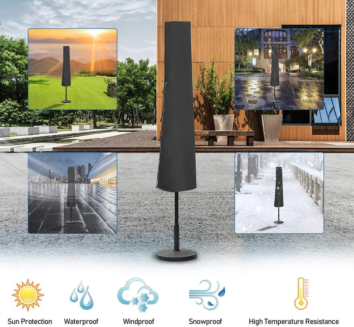 Sonnewelt Sonnenschirm Schutzhülle Ø 300 mit Reißverschluss