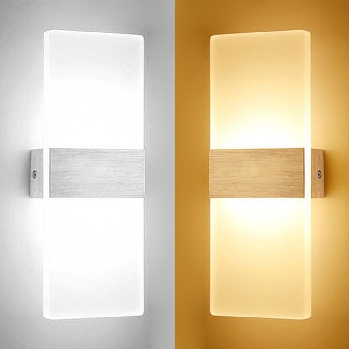 Sonnewelt LED Wandleuchte 6W/12W Weiß /Warmweiß