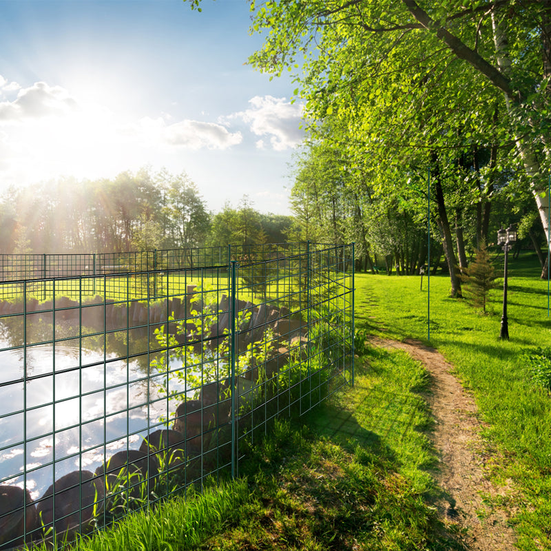 Sonnewelt Teichzaun Gartenzaun 11tlg Set