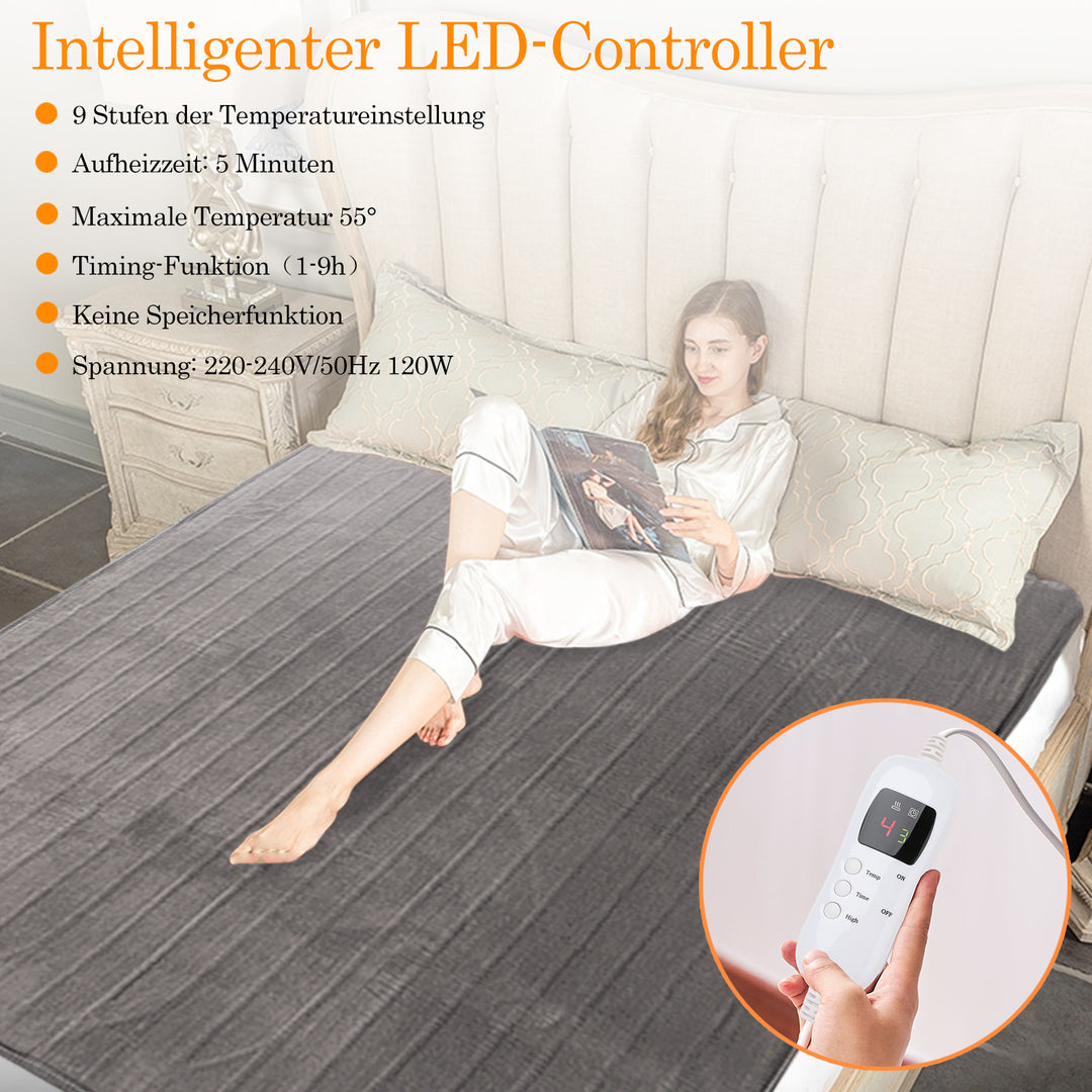Sonnewelt Heizdecke 9 Heizstufen und 9 Timingstufen