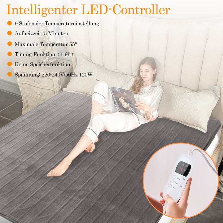 Sonnewelt Heizdecke 9 Heizstufen und 9 Timingstufen