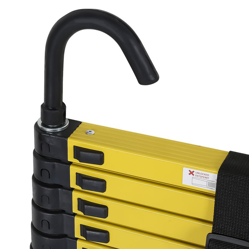 Sonnewelt Teleskopleiter Aluminium mit Abnehmbarem Haken