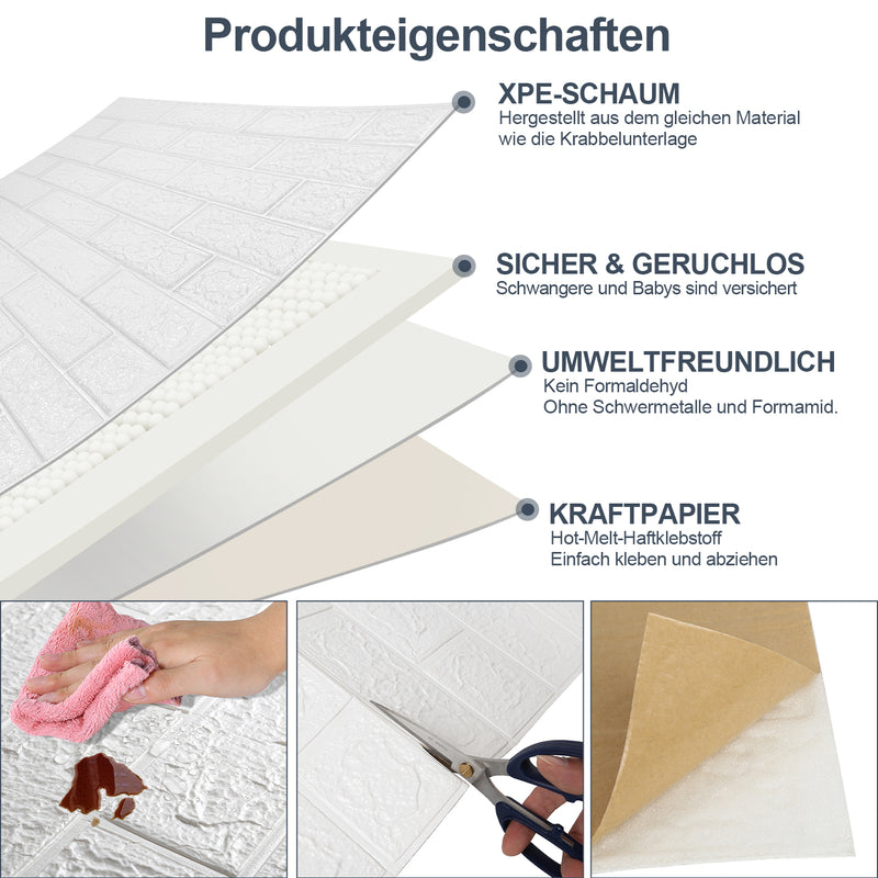 Sonnewelt 3D Wandpaneele Selbstklebend