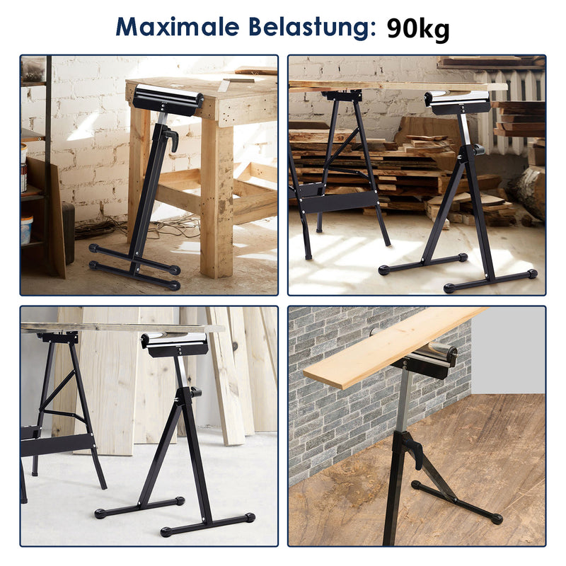 Sonnewelt Rollenbock 68-108CM Höhenverstellbar klappbar