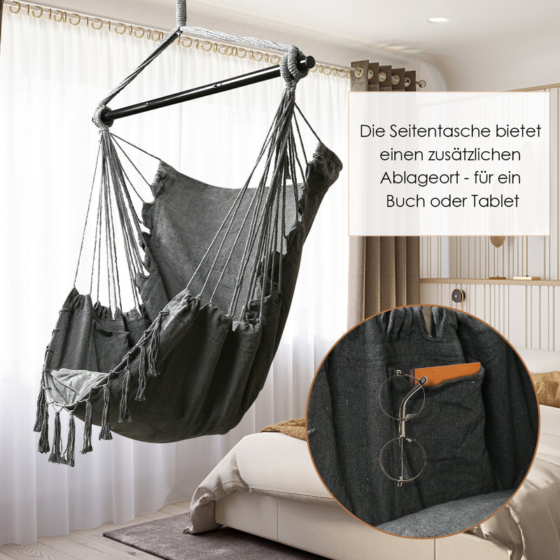 Sonnewelt Hängesessel mit 2 Kissen