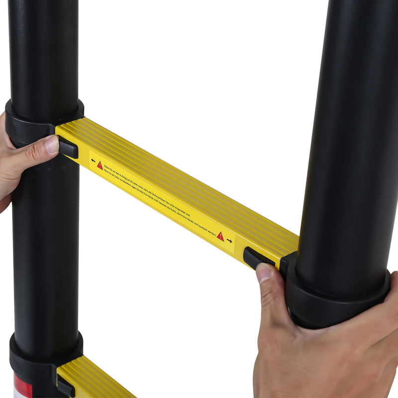 Sonnewelt Teleskopleiter Aluminium mit Abnehmbarem Haken