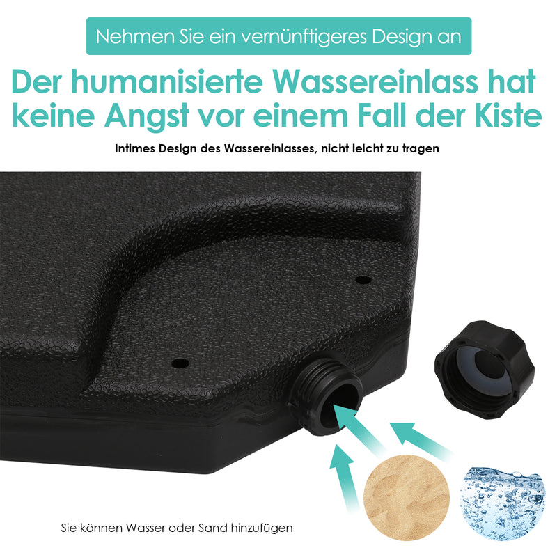 Sonnewelt umbrella stand can be filled up to 100kg