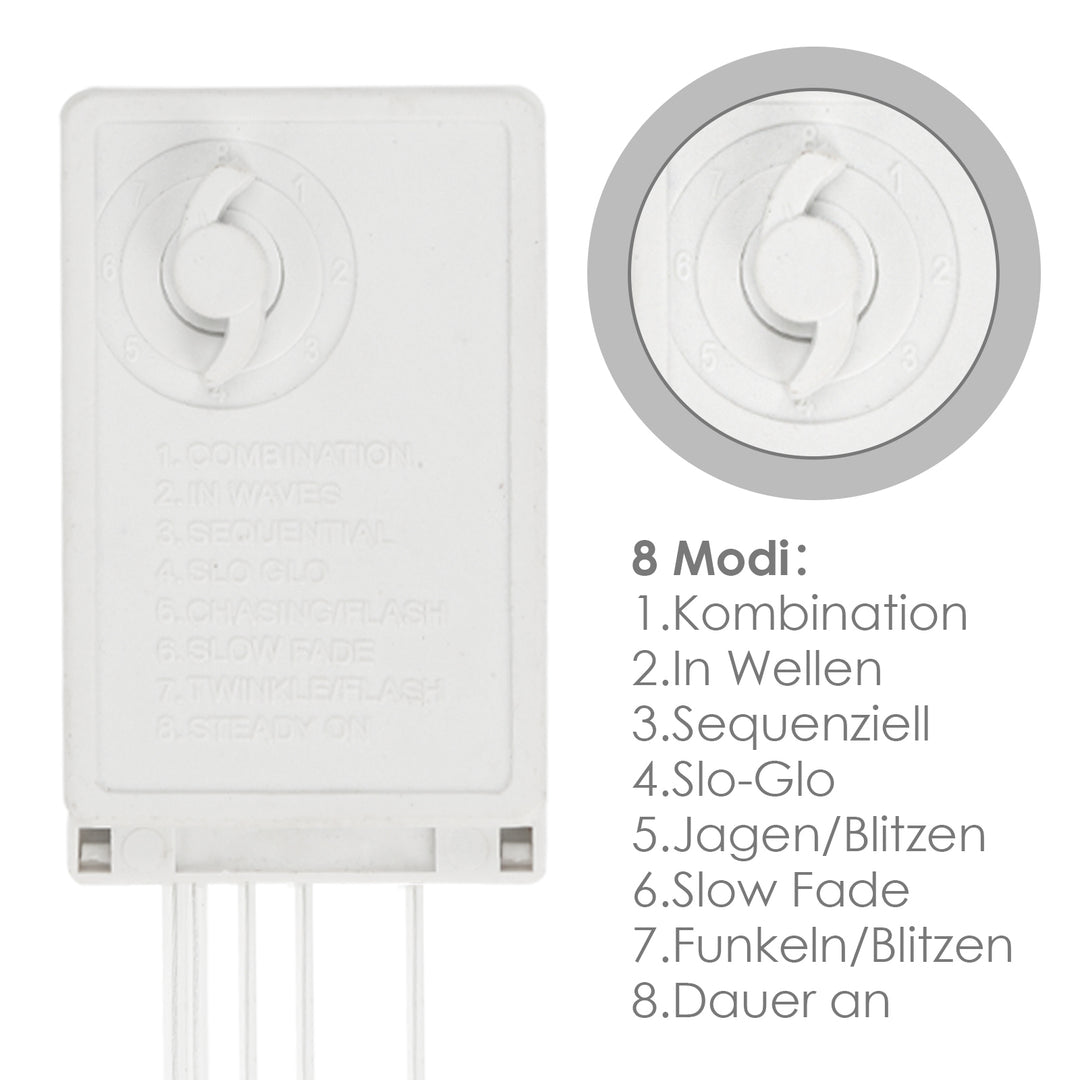 Sonnewelt LED Lichterkette Schneeflocke IP44