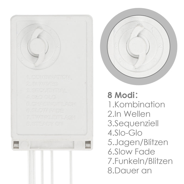 Sonnewelt LED Lichterkette Schneeflocke IP44