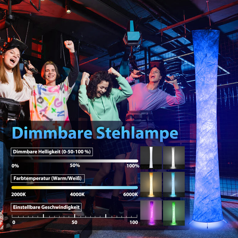 Sonnewelt LED Stehlampe Dimmbar RGB mit Fernbedienung APP