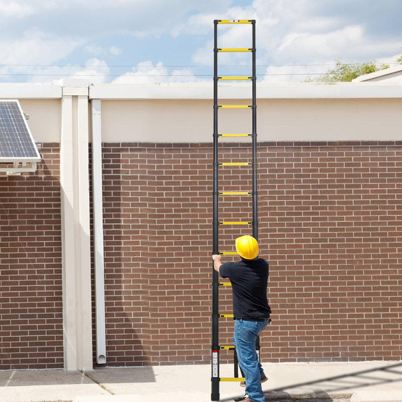 Sonnewelt Teleskopleiter Aluminium mit Abnehmbarem Haken