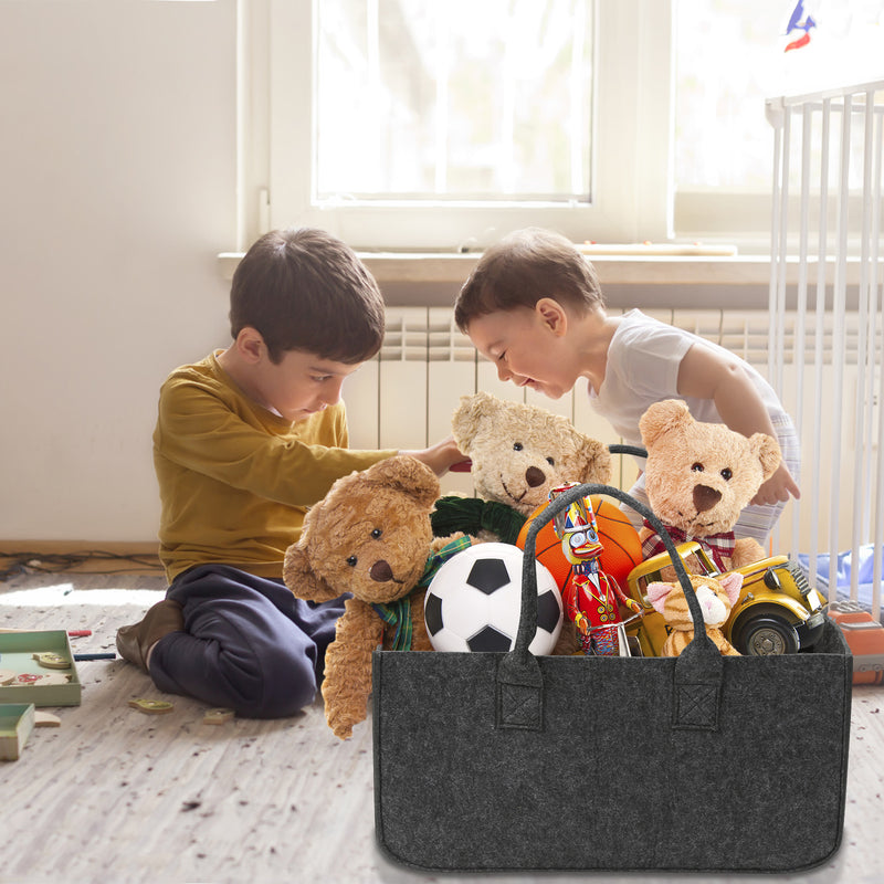 Sonnewelt 2x Felt Bag Firewood Bag Firewood Basket Foldable