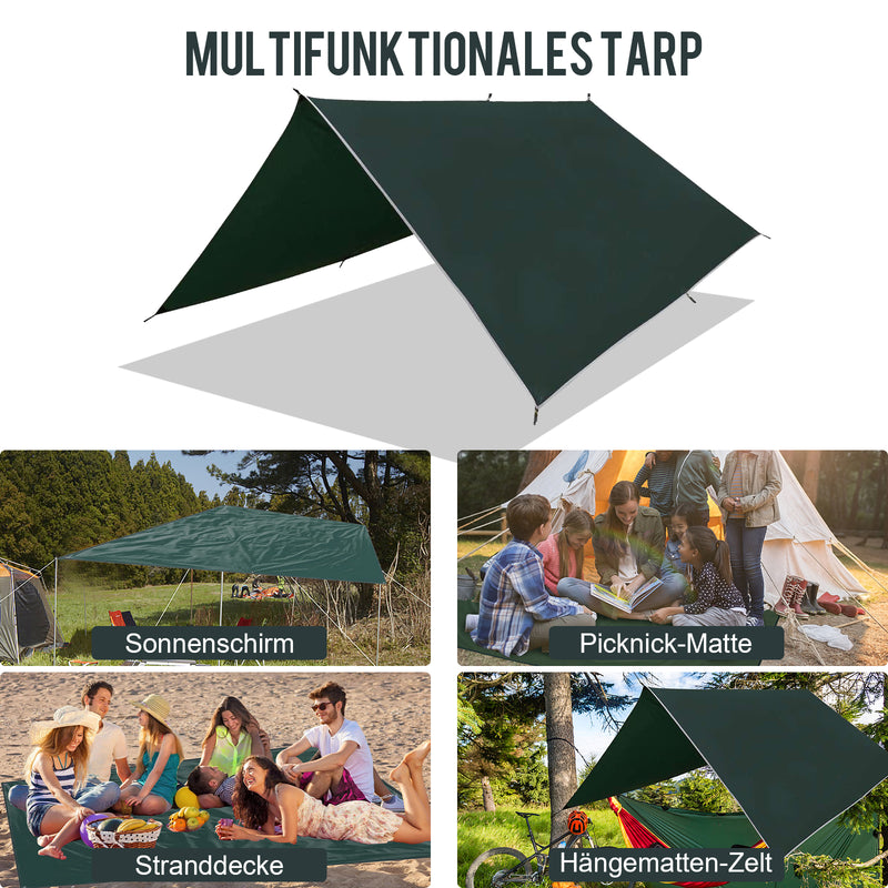Sonnewelt Zeltplane Tarp PU Wasserdicht
