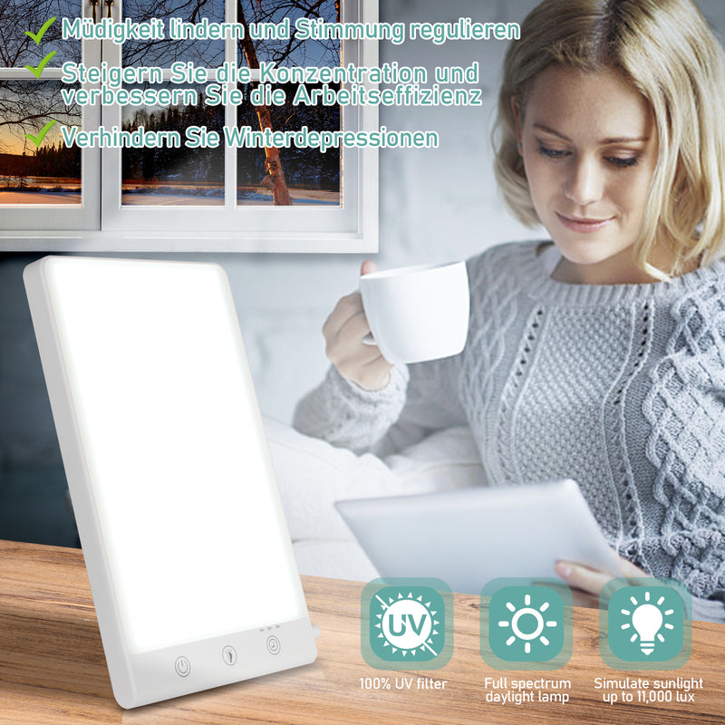 Sonnewelt SAD Tageslichtlampe 11000 LUX Lichttherapie lampe