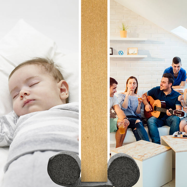 Sonnewelt Doppelseitige Türdichtung Zugluftstopper für Türen