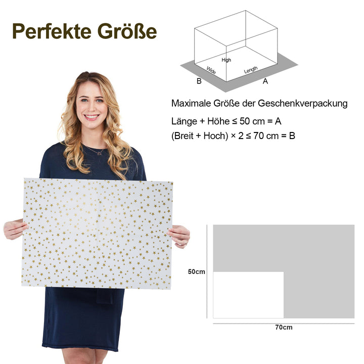 Sonnewelt Geschenkpapier Weihnachtspapier 70 * 50 cm