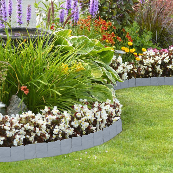 Sonnewelt lawn edge plastic stone look