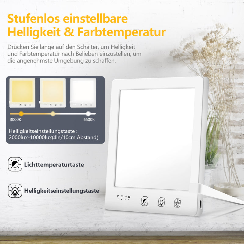 Sonnewelt Tageslichtlampe 3 Farbtemperaturen 10000 LUX